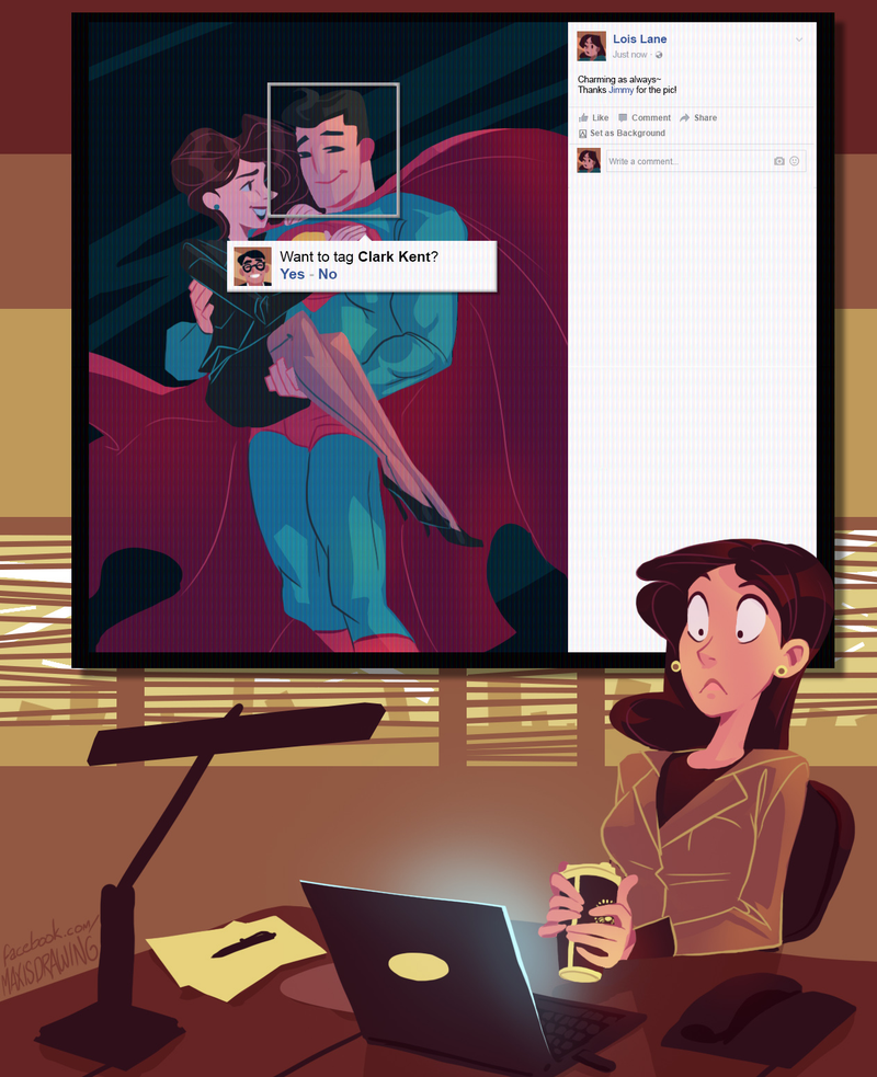 Illustration for article titled Facebook Would Sure Screw With Superman's Secret Identity